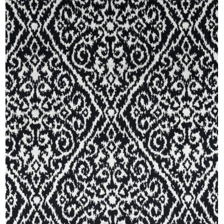 Material draperie si tapiterie catifea B&W Marbella alb cu negru