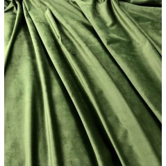 Metraj draperie si tapiterie catifea Italian Velvet verde olive
