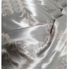Metraj draperie elegant cu 2 fete model bej cu argintiu