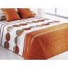 Cuvertura de pat vesela Sipo portocaliu cu gri si alb