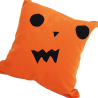 Perna decorativa patrata pentru copii design tematic portocaliu cu negru