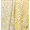 Metraj draperie si tapiterie cu 2 fete Tirreno alb cu galben