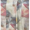 Material draperie bumbac design abstract in tonuri de gri si mov roz