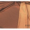 Material draperie si tapiterie cu 2 fete bumbac model clasic caramiziu si crem