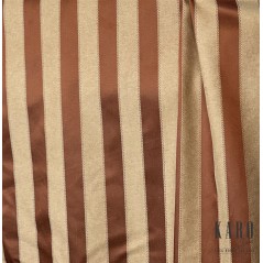 Material draperie si tapiterie cu 2 fete bumbac design clasic cu dungi caramizii