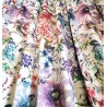 Material draperie blackout design cu print floral mov