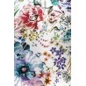 Material draperie blackout design cu print floral mov