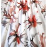Material draperie bumbac design floral cu accente aramii si aspect mat