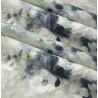 Material draperie si tapiterie bumbac design floral in tonuri de albastru
