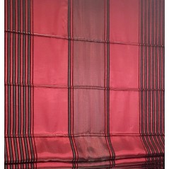 Jaluzea romana moderna design rosu cu negru 130x250 cm