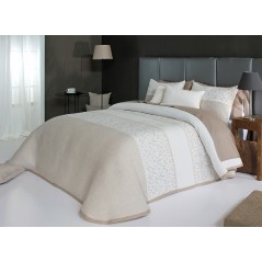 Cuvertura de pat eleganta Cream alb cu crem