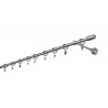 Galerie simpla metal Romus Ø16mm satin (kit complet)