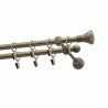 Galerie dubla metal Opal Ø16mm aur antic (kit complet)