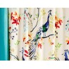 Material draperie si tapiterie bumbac design multicolor cu pauni